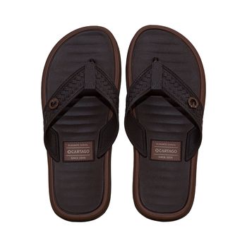 Chinelo-de-Dedo-Marrom-Elegante-Casual-|-Cartago-Tamanho--37---Cor--MARROM-0